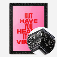 Heard it On Vinyl Pink Poster Quote Print