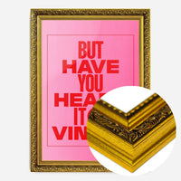 Heard it On Vinyl Pink Poster Quote Print
