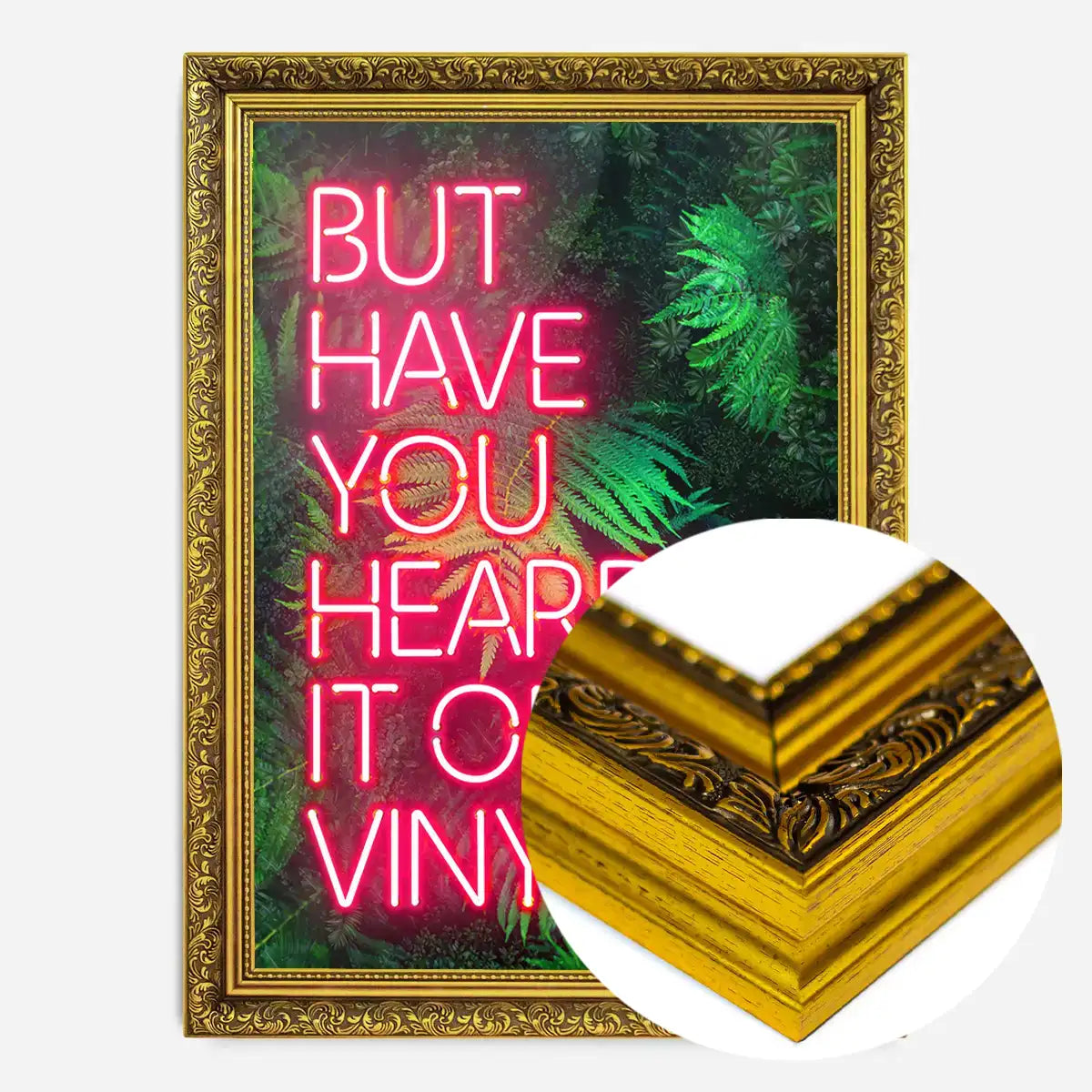 Have You Heard It On Vinyl V2 Ferns Left-Aligned Print