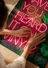 Have You Heard It On Vinyl V2 Ferns Left-Aligned Print