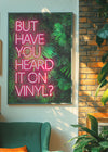 Have You Heard It On Vinyl V2 Ferns Background Print