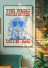 The Music Sounds Better With You Stardust Lyrics Disco Quote Print