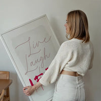 Live Laugh Leave Spraypaint Art Print