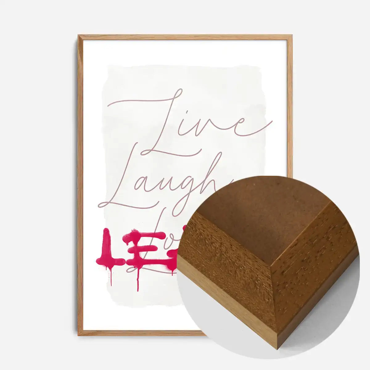 Live Laugh Leave Spraypaint Art Print