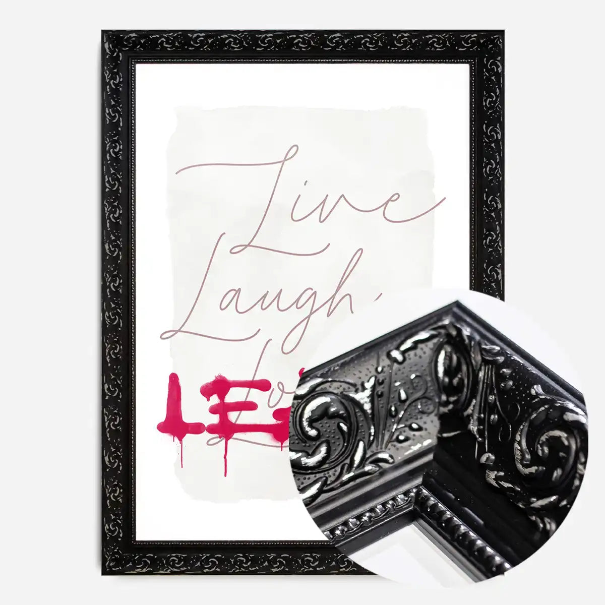 Live Laugh Leave Spraypaint Art Print