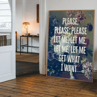 Please Let Me Get What I Want Smiths Morrissey Lyrics Print