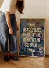 Please Let Me Get What I Want Smiths Morrissey Lyrics Print