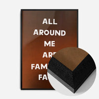 All Around Me Are Familiar Faces Tears for Fears Lyrics Print