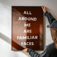 All Around Me Are Familiar Faces Tears for Fears Lyrics Print
