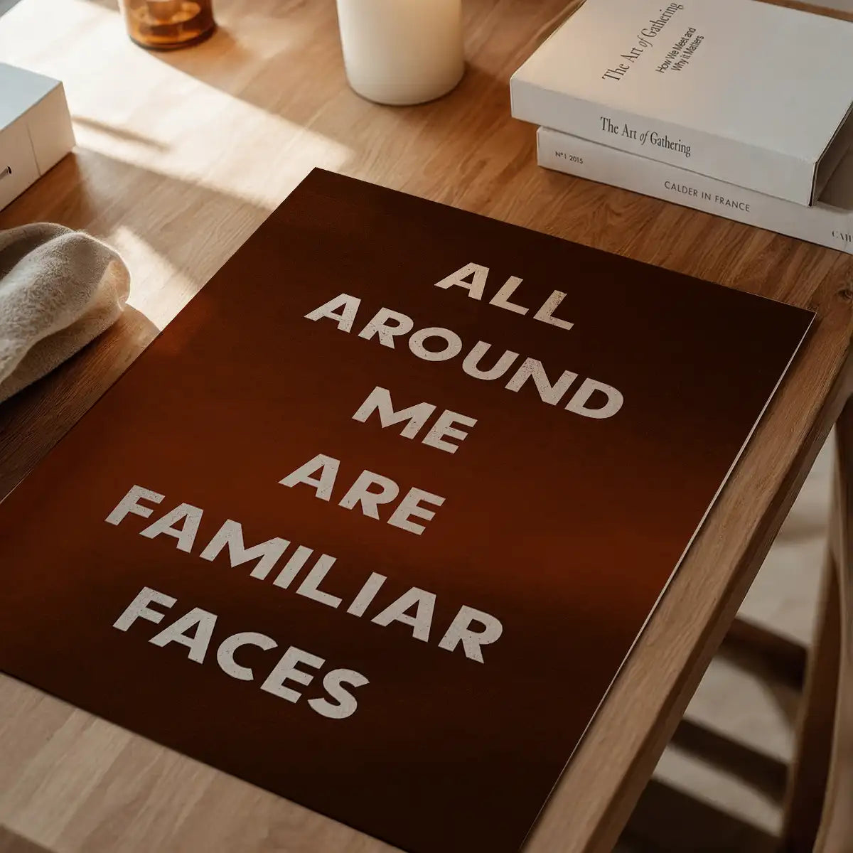 All Around Me Are Familiar Faces Tears for Fears Lyrics Print