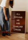 All Around Me Are Familiar Faces Tears for Fears Lyrics Print