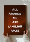 All Around Me Are Familiar Faces Tears for Fears Lyrics Print