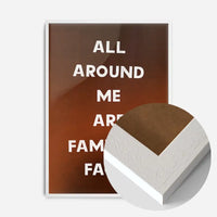All Around Me Are Familiar Faces Tears for Fears Lyrics Print
