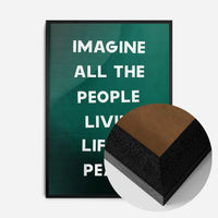 Imagine All The People John Lennon Lyrics Print