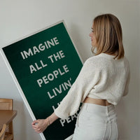 Imagine All The People John Lennon Lyrics Print