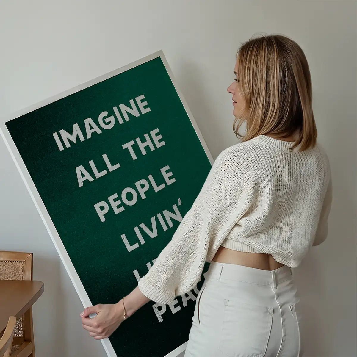 Imagine All The People John Lennon Lyrics Print