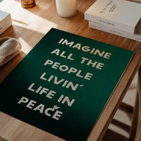 Imagine All The People John Lennon Lyrics Print