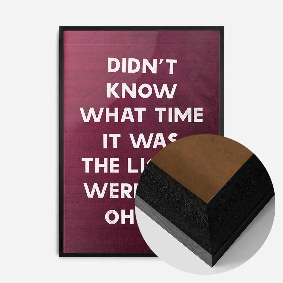 Didn't Know What Time It Was Starman Lyrics Print