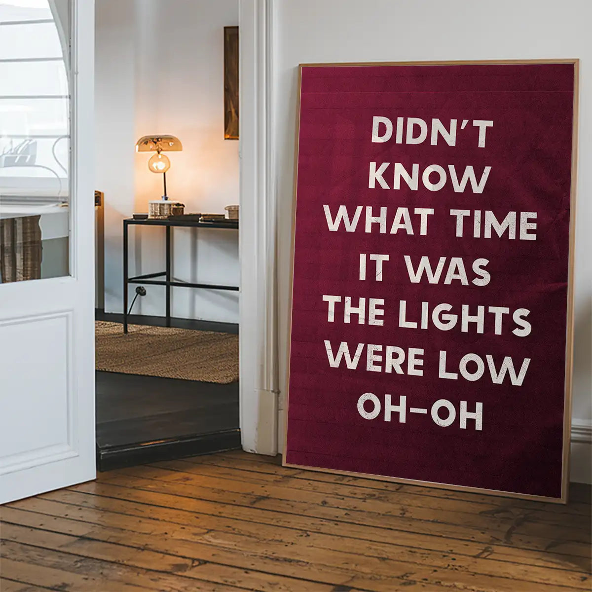 Didn't Know What Time It Was Starman Lyrics Print