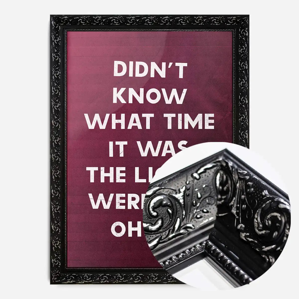 Didn't Know What Time It Was Starman Lyrics Print