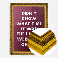 Didn't Know What Time It Was Starman Lyrics Print
