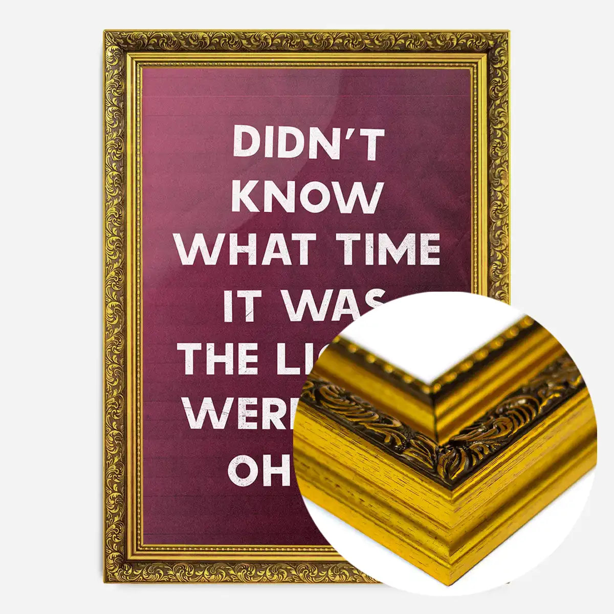 Didn't Know What Time It Was Starman Lyrics Print