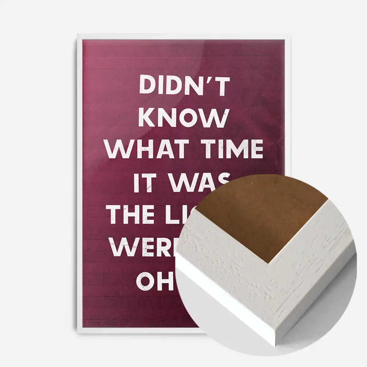 Didn't Know What Time It Was Starman Lyrics Print