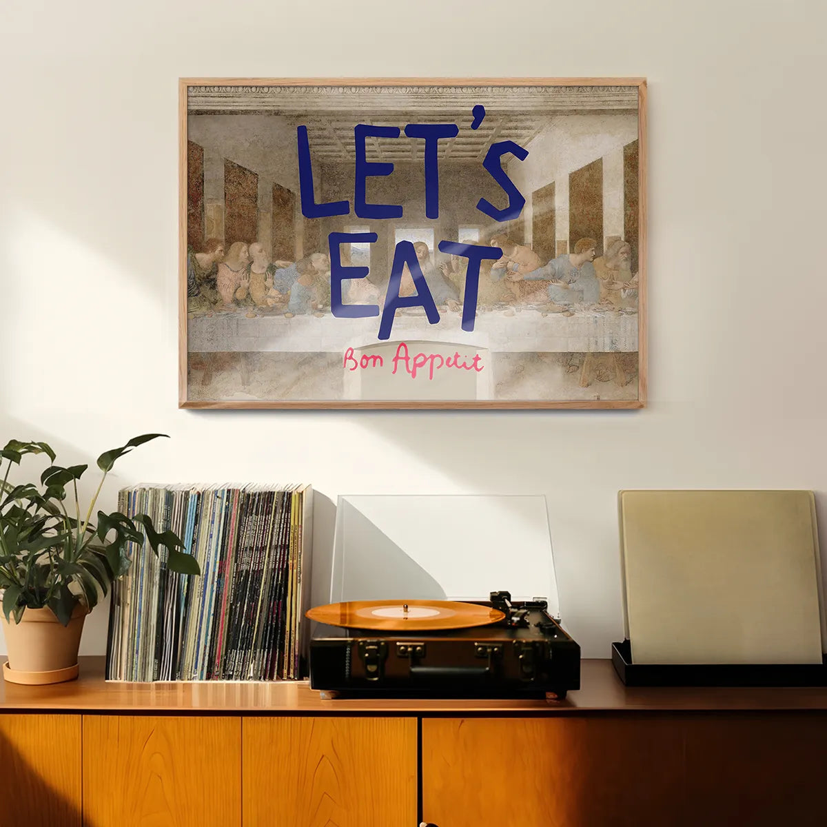 Lets Eat Last Supper Quote Print