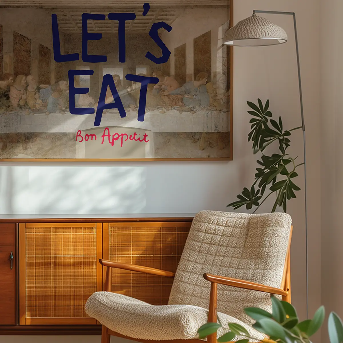 Lets Eat Last Supper Quote Print