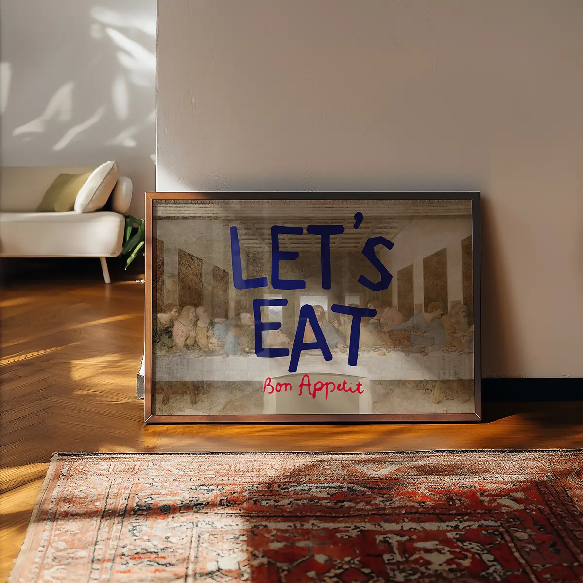 Lets Eat Last Supper Quote Print