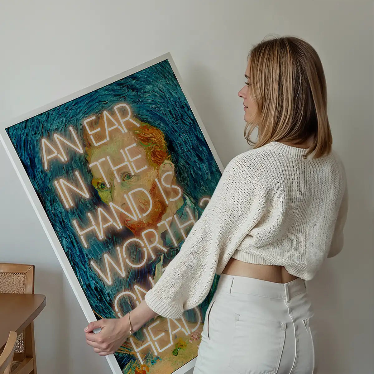An Ear In The Hand Van Gogh Funny Quote Print