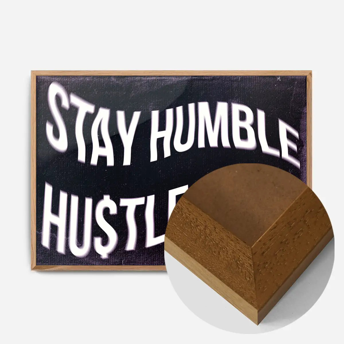 Stay Humble Hustle Hard Motivational Quote Print