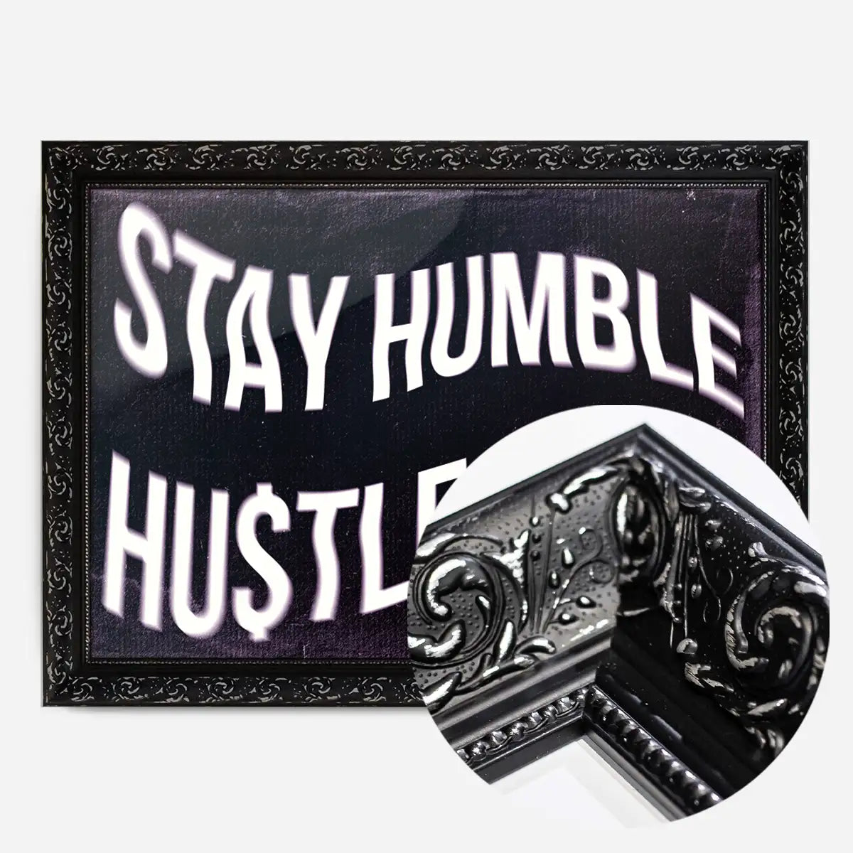 Stay Humble Hustle Hard Motivational Quote Print