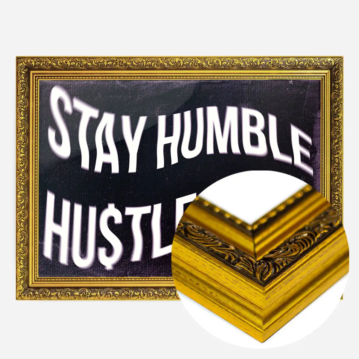 Stay Humble Hustle Hard Motivational Quote Print