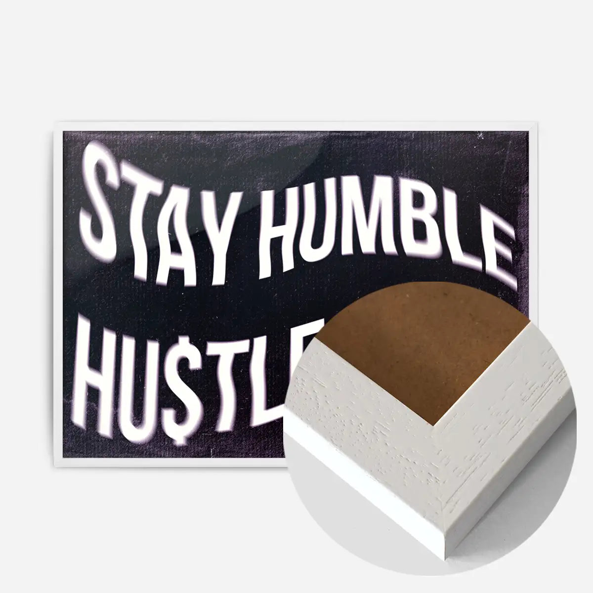 Stay Humble Hustle Hard Motivational Quote Print