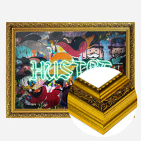 Hustle Neon Graffiti Street Art Print