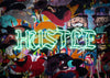 Hustle Neon Graffiti Street Art Print