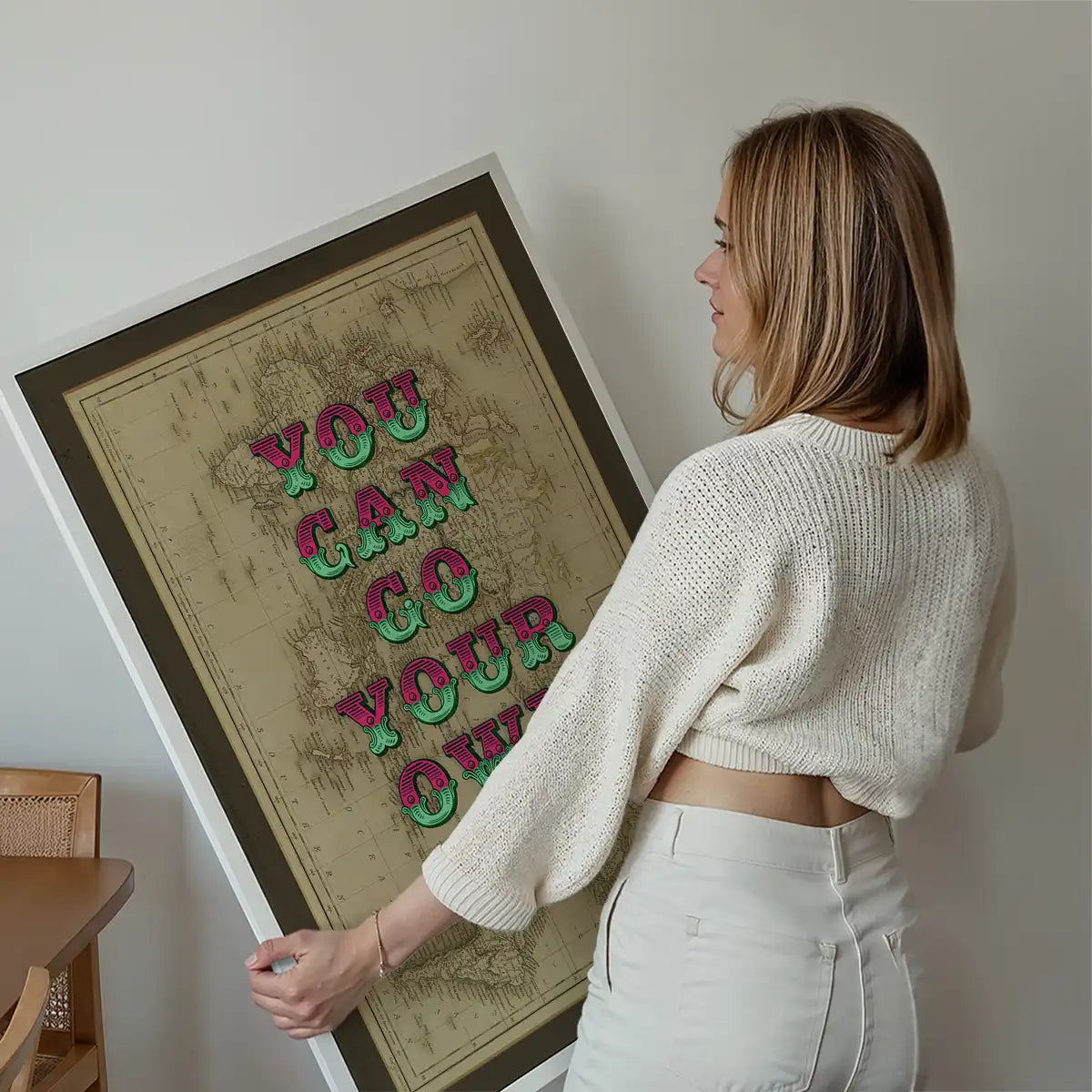 You Can Go Your Own Way Map Print