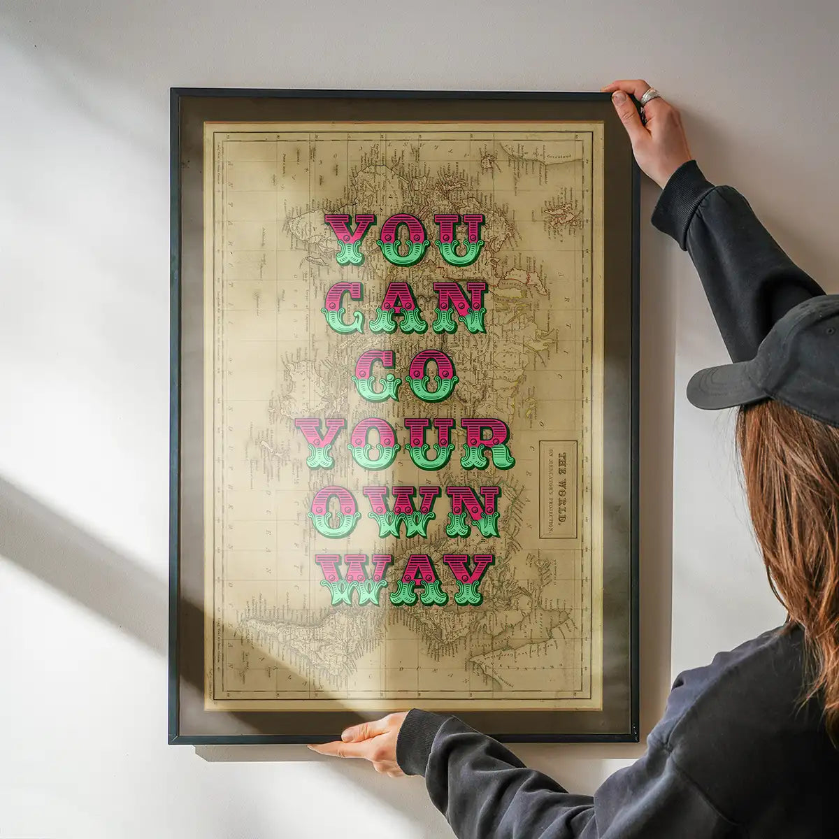 You Can Go Your Own Way Map Print