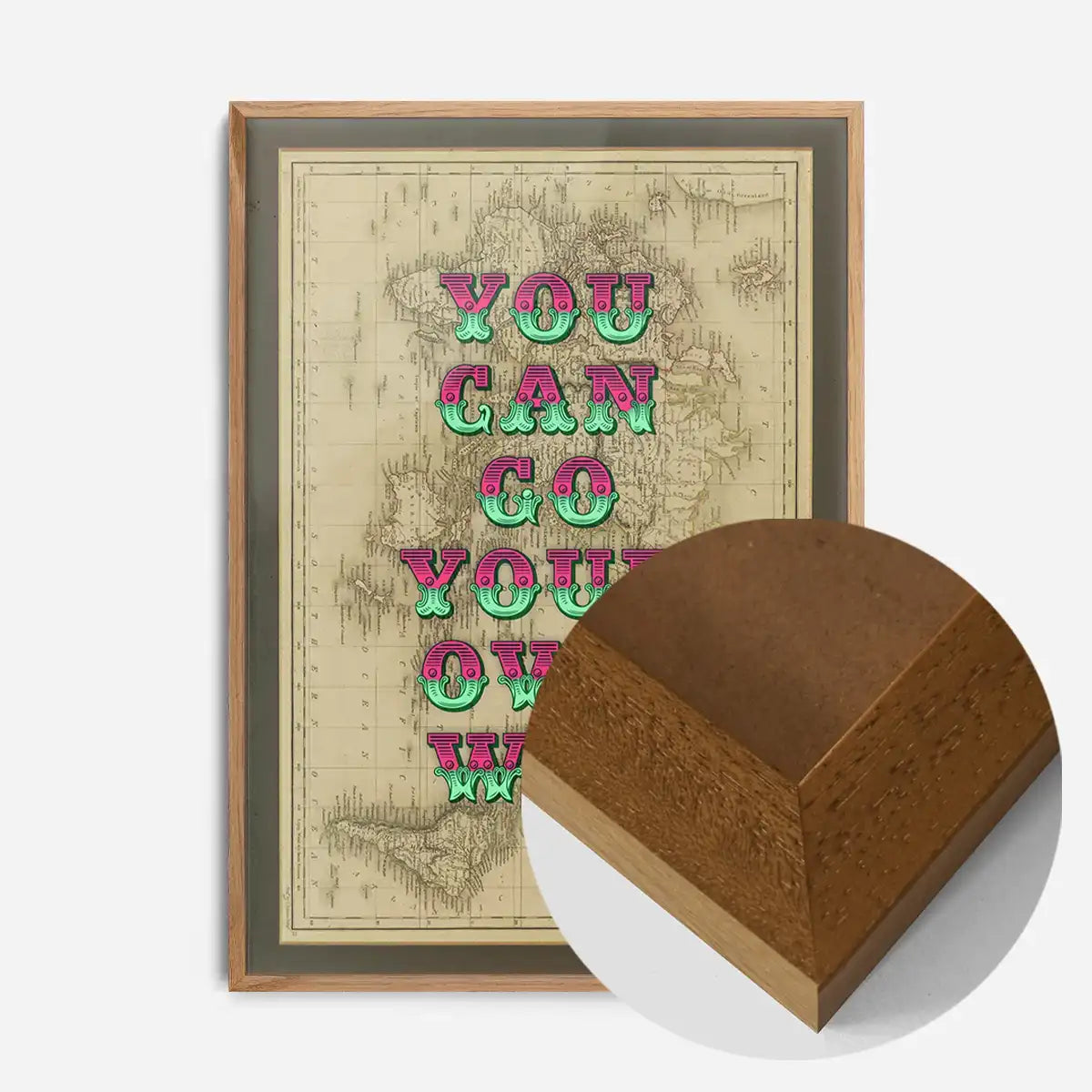 You Can Go Your Own Way Map Print