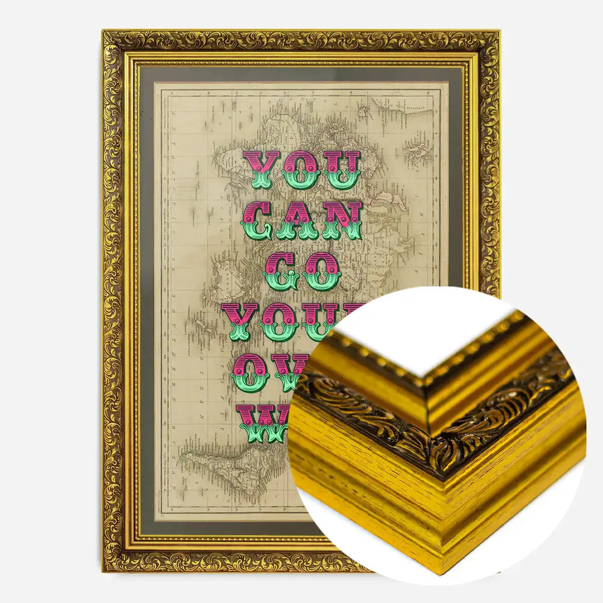You Can Go Your Own Way Map Print