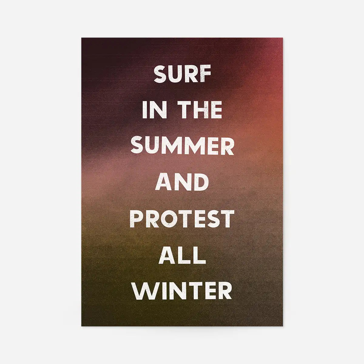 Surf In The Summer Protest All Winter Pearl Jam Live Lyrics Print