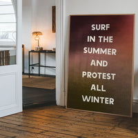 Surf In The Summer Protest All Winter Pearl Jam Live Lyrics Print