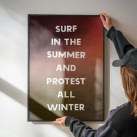 Surf In The Summer Protest All Winter Pearl Jam Live Lyrics Print