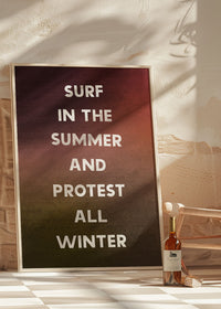 Surf In The Summer Protest All Winter Pearl Jam Live Lyrics Print