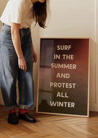 Surf In The Summer Protest All Winter Pearl Jam Live Lyrics Print