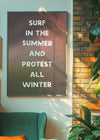 Surf In The Summer Protest All Winter Pearl Jam Live Lyrics Print