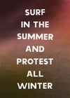 Surf In The Summer Protest All Winter Pearl Jam Live Lyrics Print