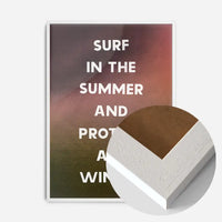 Surf In The Summer Protest All Winter Pearl Jam Live Lyrics Print