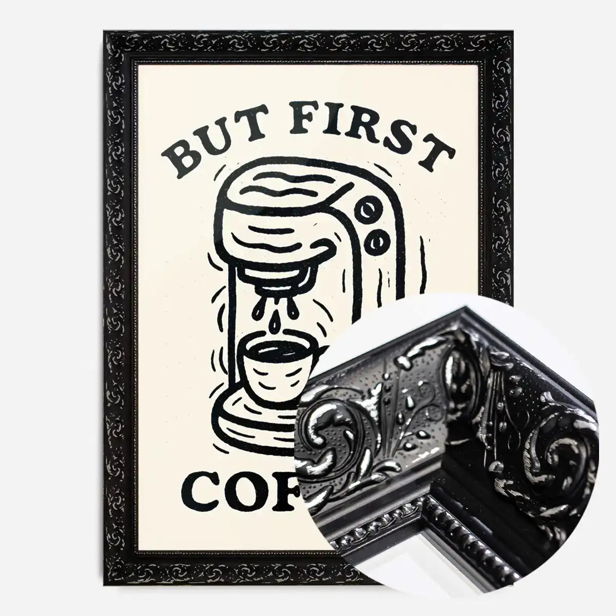 But First Coffee Quote Print
